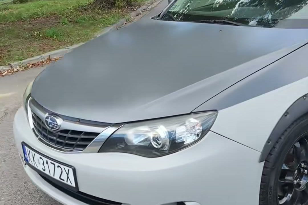 Subaru Impreza GH in two greys after painting with PANCERX ARMOR COLOR, Leszko Moto TV