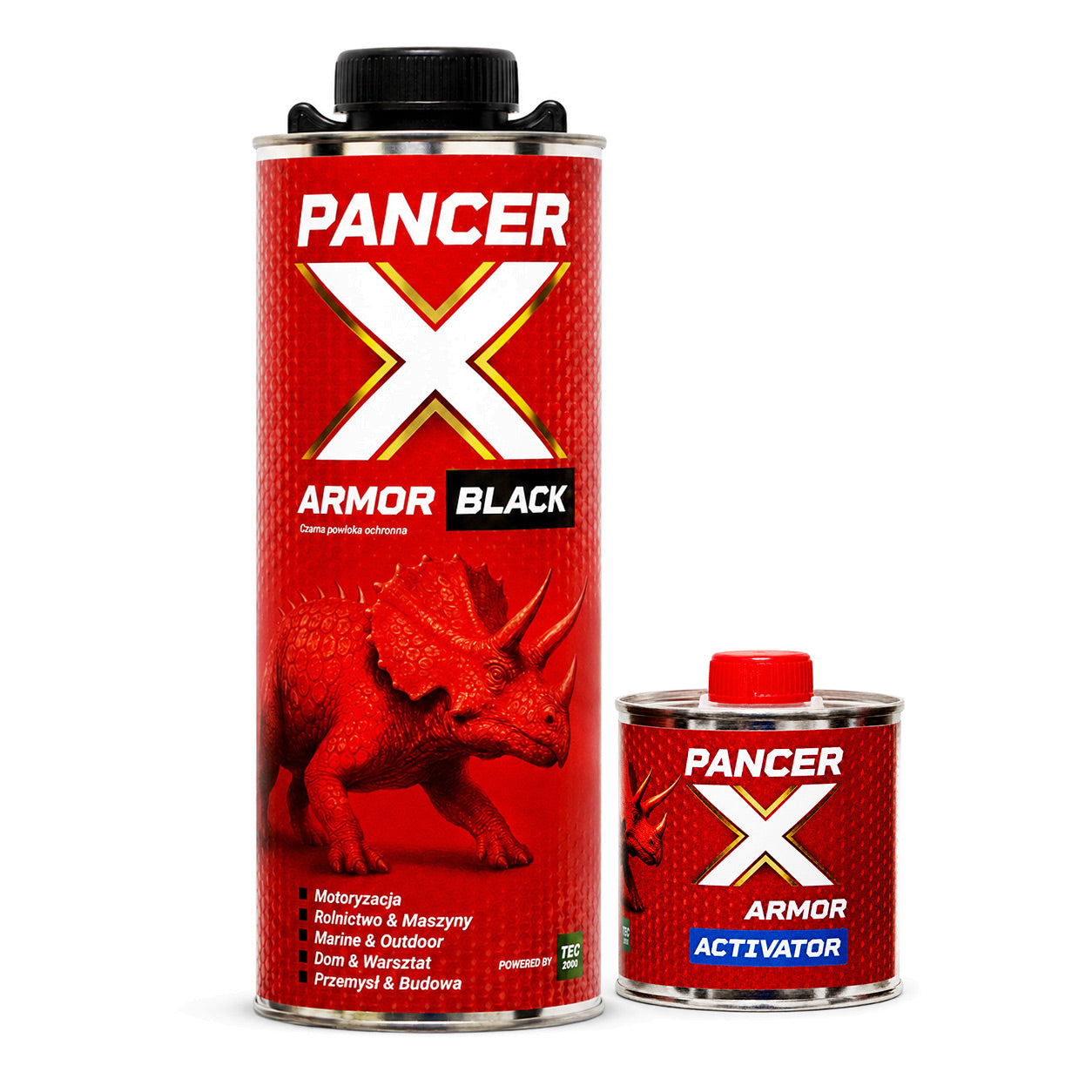 PANCERX ARMOR BLACK - zestaw: czarna powłoka ochronna 2K 600 ml + Activator 200 ml